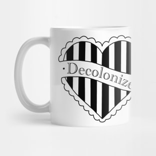 Decolonize heart design Mug